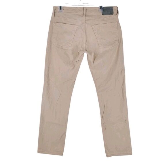 Adriano Goldschmied AG Pants Everett Slim Straight Mens 33x29.5 Beige Khaki - Picture 14 of 14